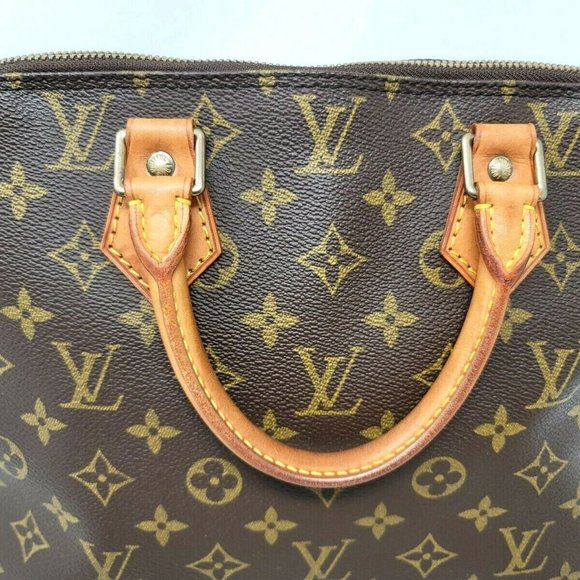 Louis Vuitton Alma PM Monogram Canvas Leather Hand Bag Authentic Vintage VI0914 - Picture 3 of 12